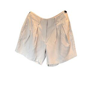 Open Edit High-Waisted Pleated Beige Shorts Women's  Size Medium